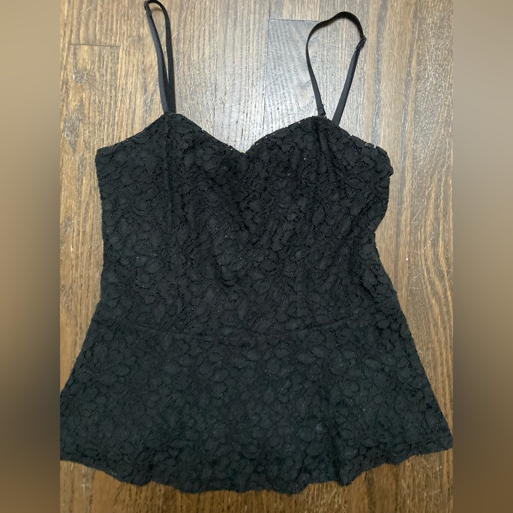 Peplum lace top